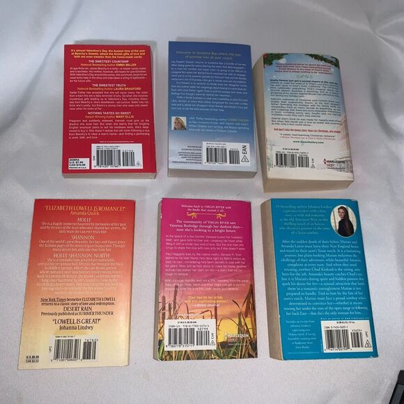 Lot of 6 pocket paper back books, by varied author, novels,romantic  fiction. - Picture 3 of 4